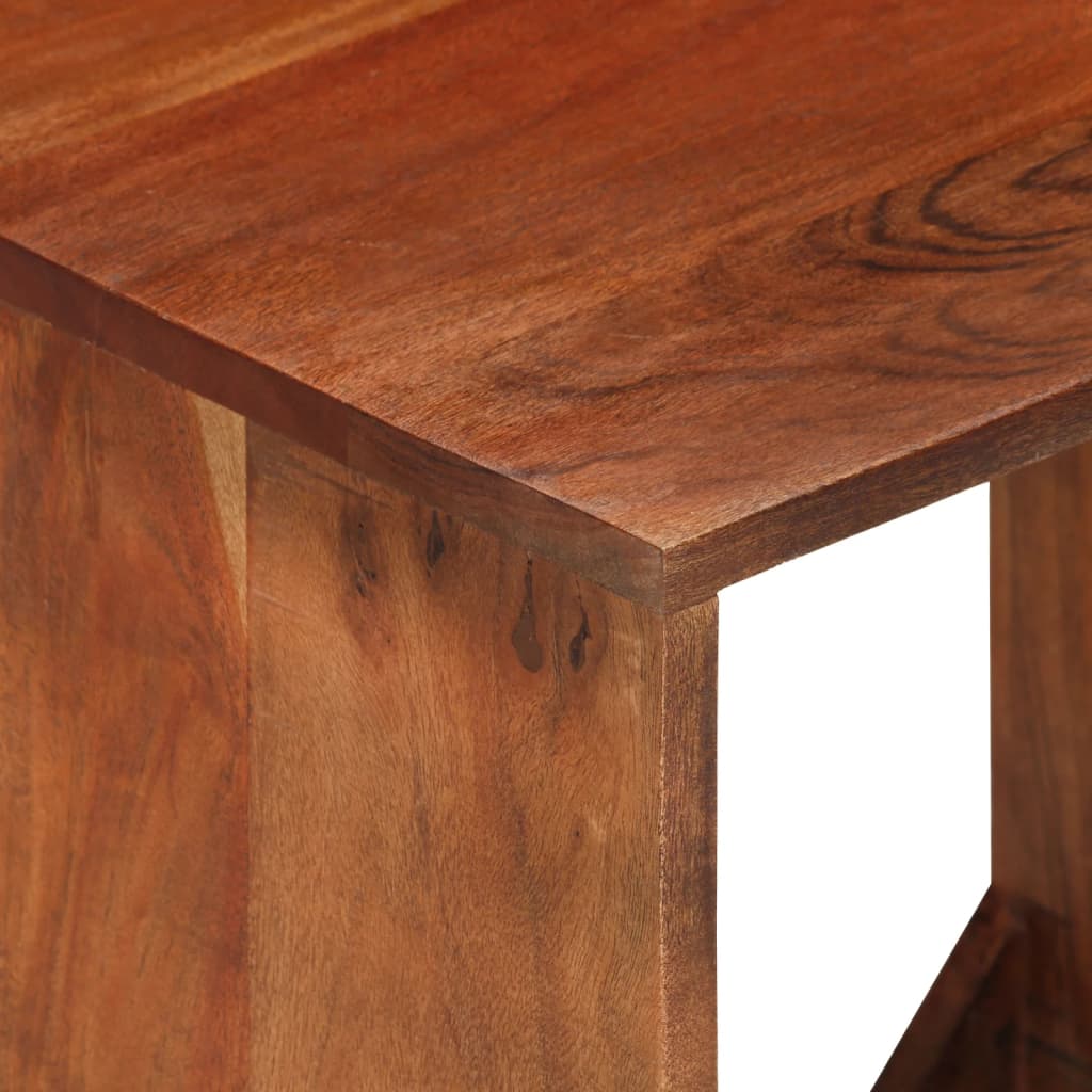 Wandregal 40x30x40 cm Massivholz Akazie