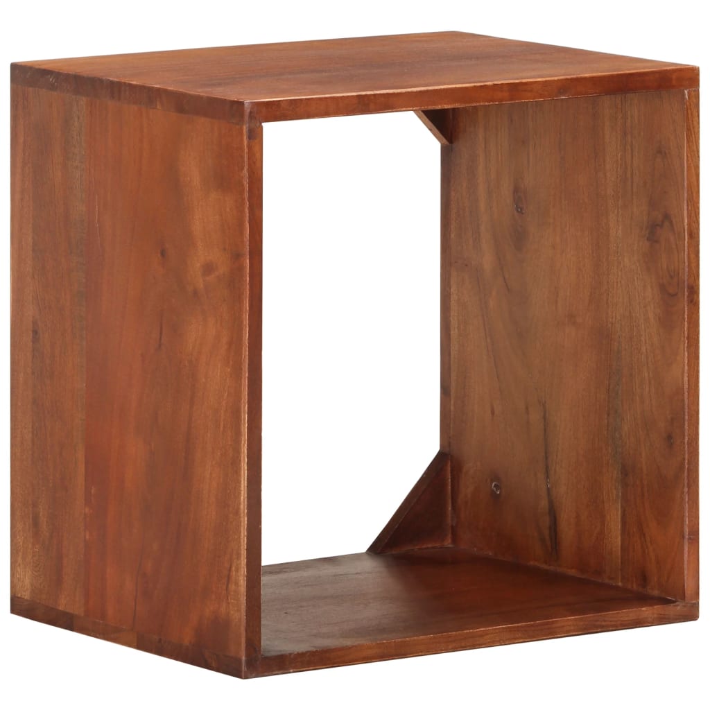 Wandregal 40x30x40 cm Massivholz Akazie