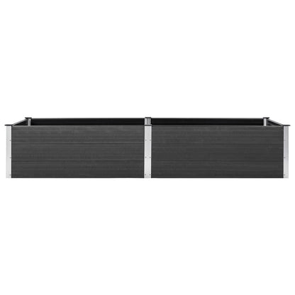 Garten-Hochbeet 200x100x54 cm WPC Grau