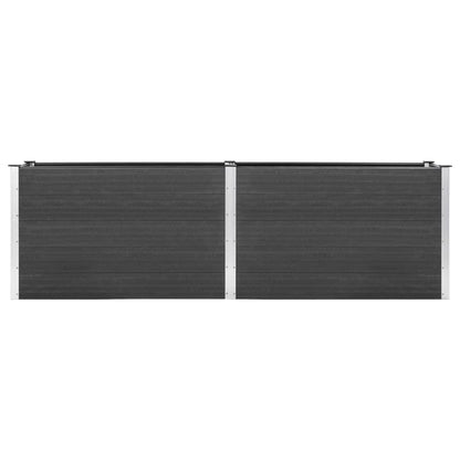 Garten-Hochbeet 200x100x91 cm WPC Grau