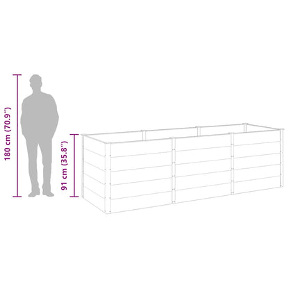 Garten-Hochbeet 300x100x91 cm WPC Grau