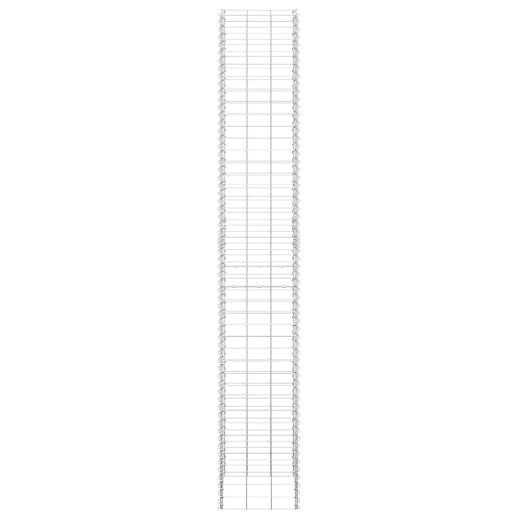 Gabionen-Hochbeete 3 Stk. 30x30x200 cm Eisen