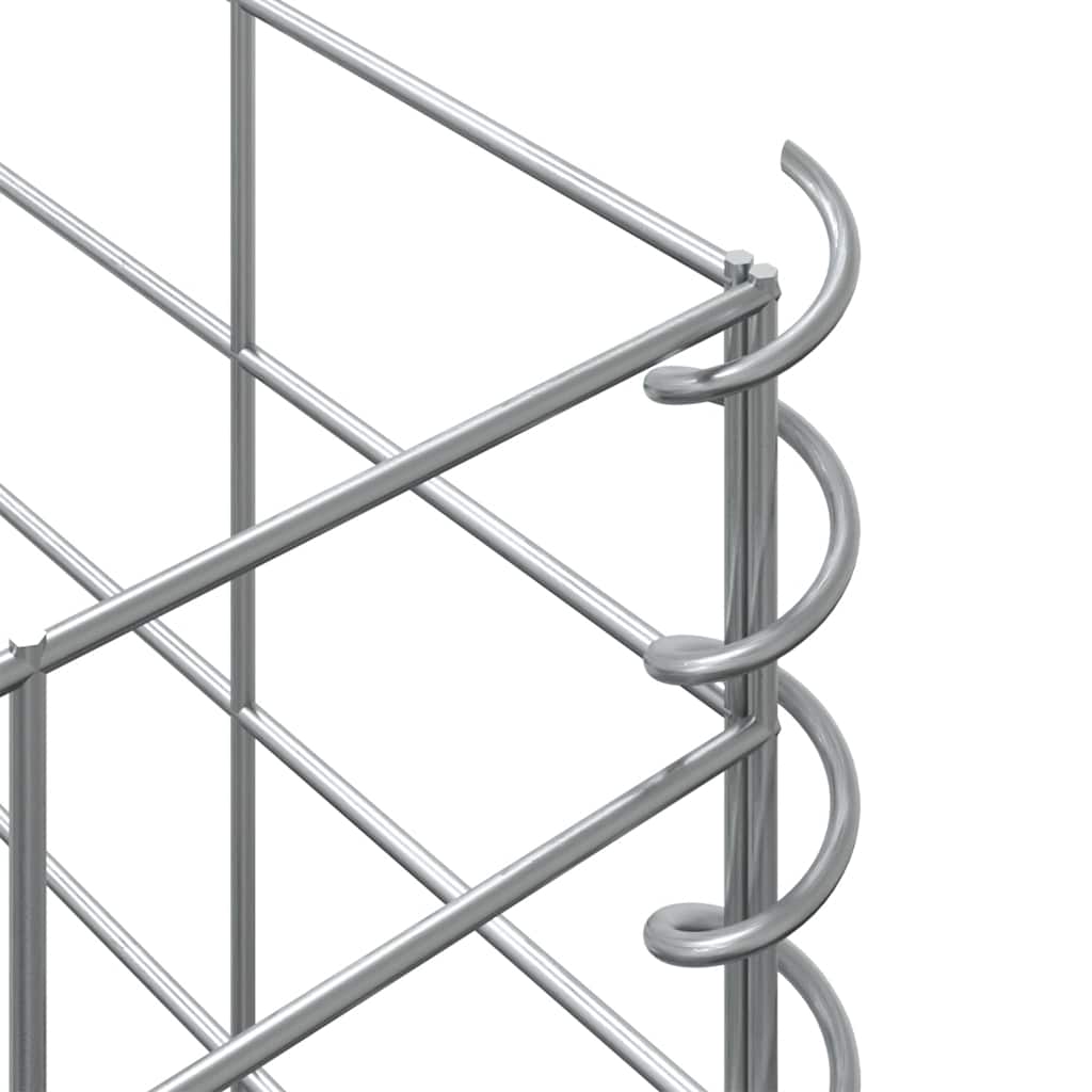 Gabionen-Hochbeete 3 Stk. 30x30x200 cm Eisen