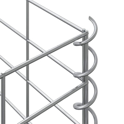 Gabionen-Hochbeete 3 Stk. 30x30x200 cm Eisen
