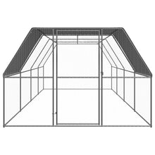 Outdoor-Hühnerkäfig 3x8x2 m Verzinkter Stahl