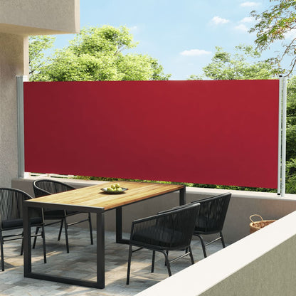 Seitenmarkise Ausziehbar 160x600 cm Rot