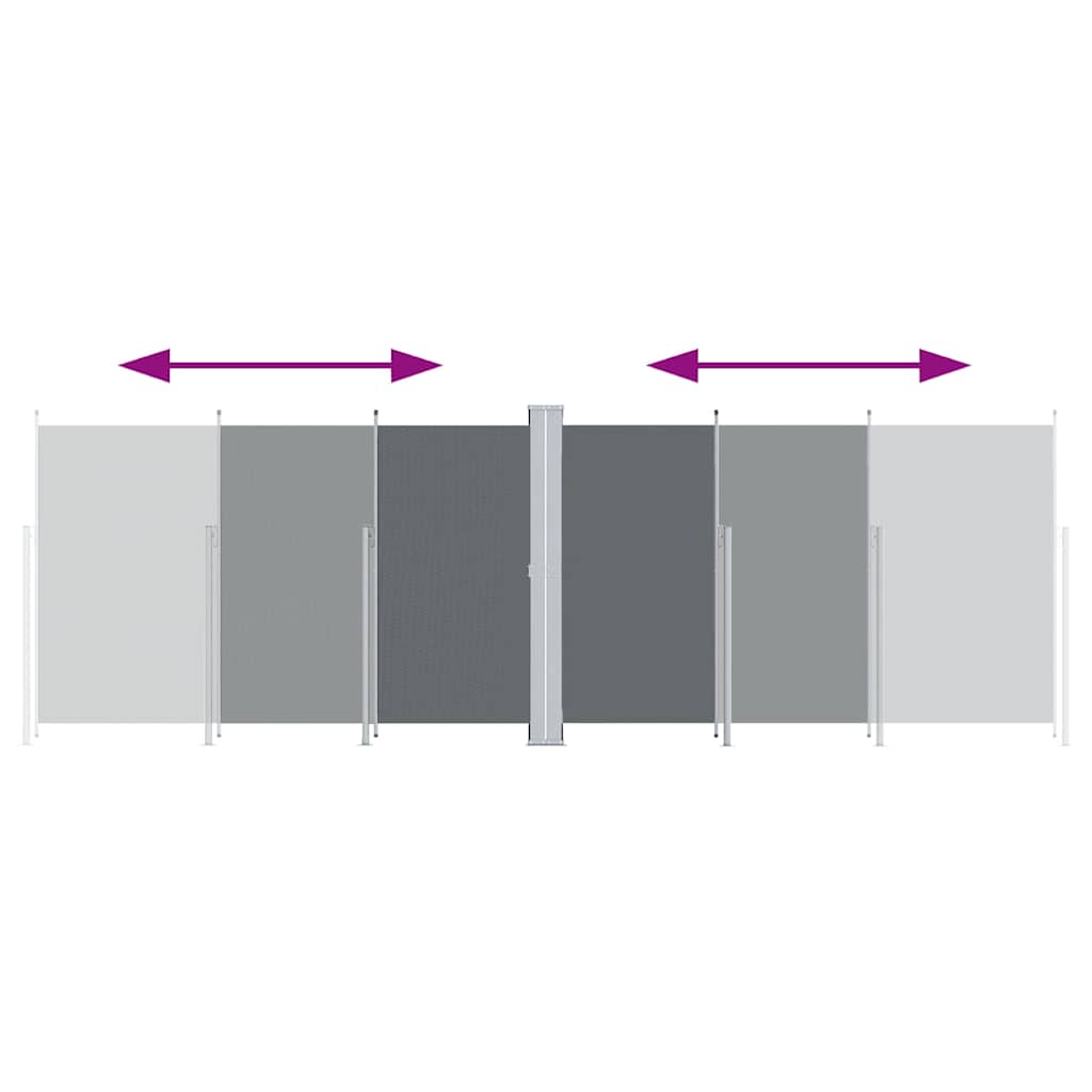 Seitenmarkise Ausziehbar Anthrazit 220x600 cm