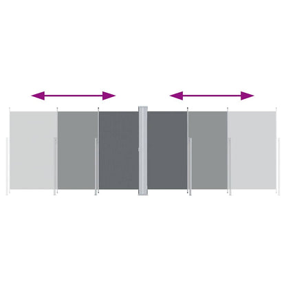Seitenmarkise Ausziehbar Anthrazit 220x600 cm