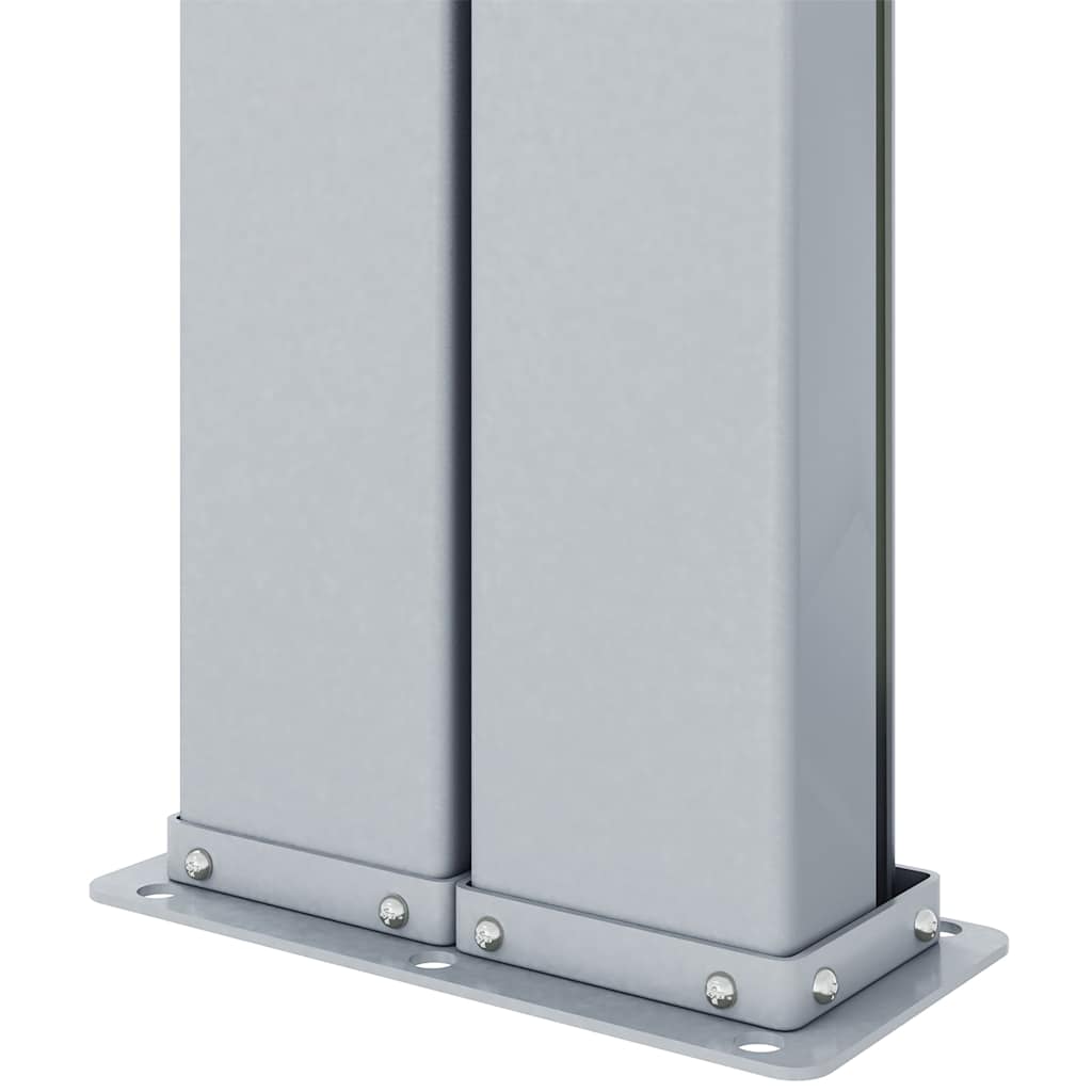 Seitenmarkise Ausziehbar Schwarz 117x1200 cm