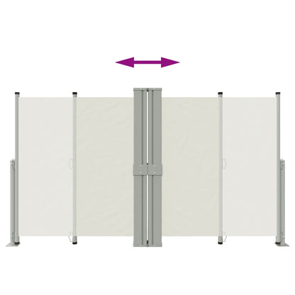 Seitenmarkise Ausziehbar Creme 140x1200 cm