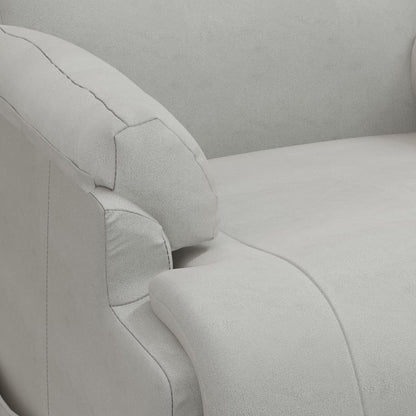 Massagesessel mit Aufstehhilfe Hellgrau Wildleder-Optik