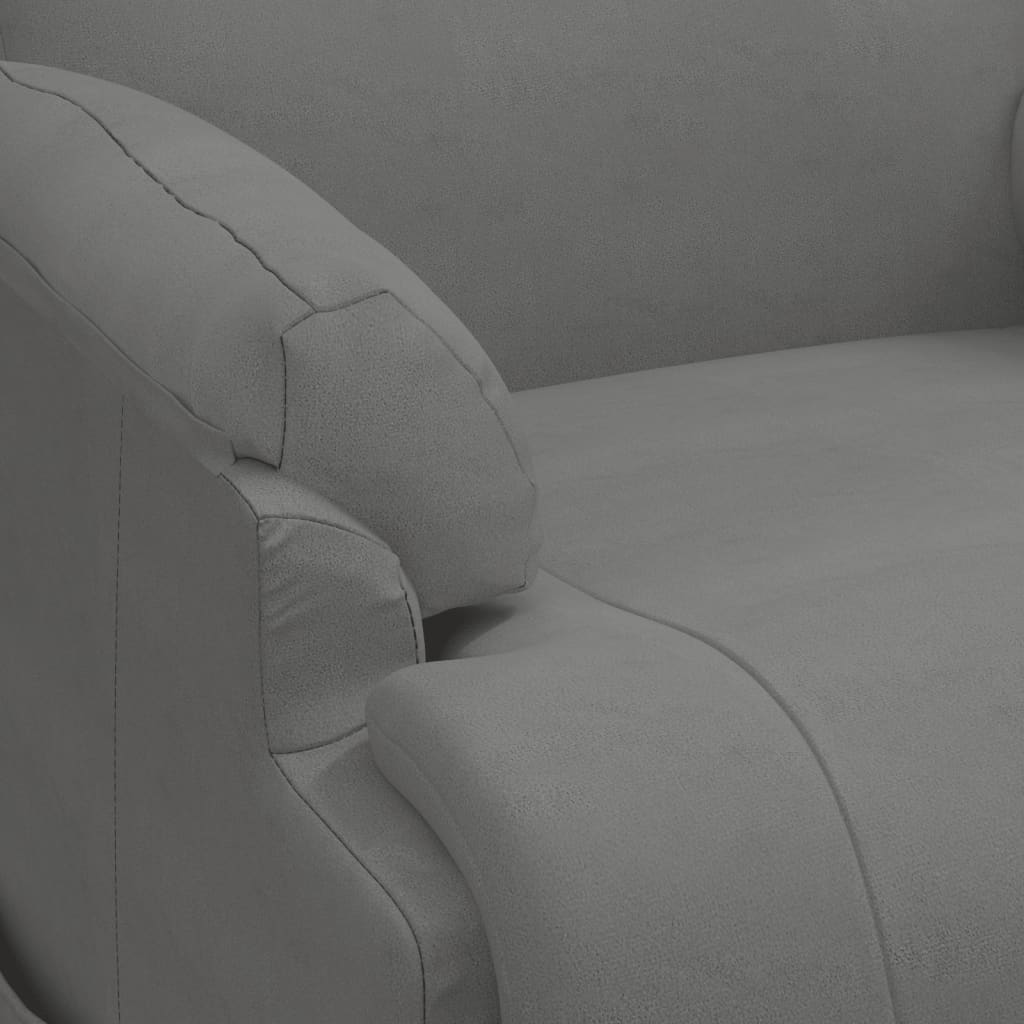 Massagesessel mit Aufstehhilfe Dunkelgrau Wildleder-Optik