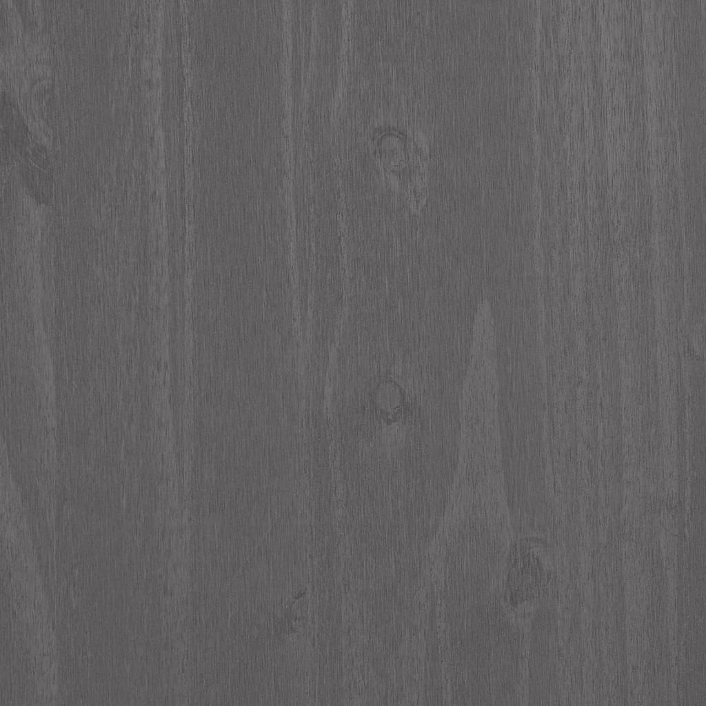 Schuhschrank HAMAR Hellgrau 59,5x35x117 cm Massivholz Kiefer