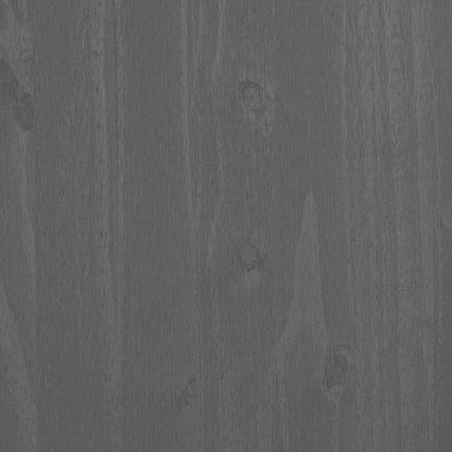 Schuhschrank HAMAR Hellgrau 85x40x108 cm Massivholz Kiefer