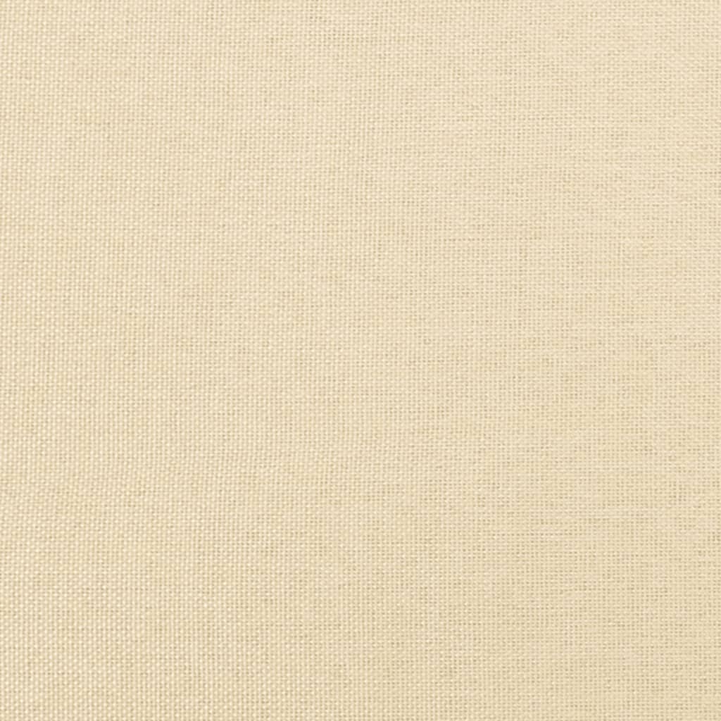 Fußhocker Creme 60x60x36 cm Stoff