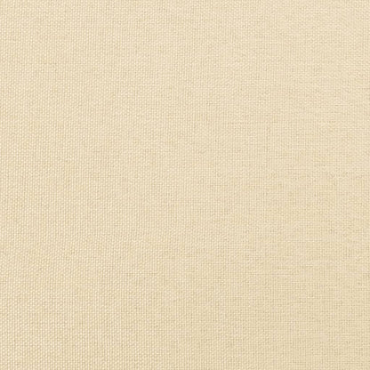 Fußhocker Creme 60x60x36 cm Stoff