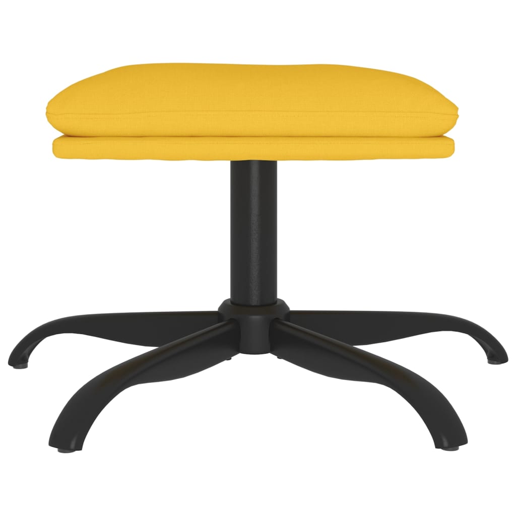 Fußhocker Senfgelb 60x60x36 cm Stoff