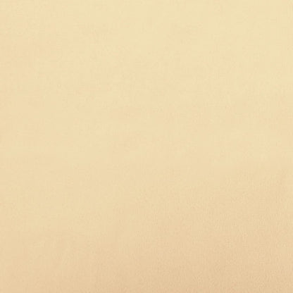 Fußhocker Cremeweiß 60x60x36 cm Samt