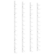 Wand-Weinregal für 12 Flaschen 2 Stk. Weiß Eisen