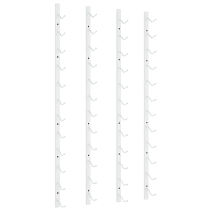 Wand-Weinregal für 12 Flaschen 2 Stk. Weiß Eisen