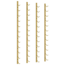 Wand-Weinregal für 12 Flaschen 2 Stk. Golden Eisen