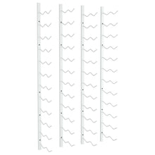 Wand-Weinregal für 24 Flaschen 2 Stk. Weiß Eisen