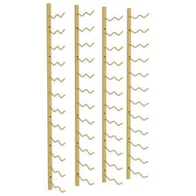 Wand-Weinregal für 24 Flaschen 2 Stk. Golden Eisen