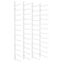 Wand-Weinregal für 36 Flaschen 2 Stk. Weiß Eisen