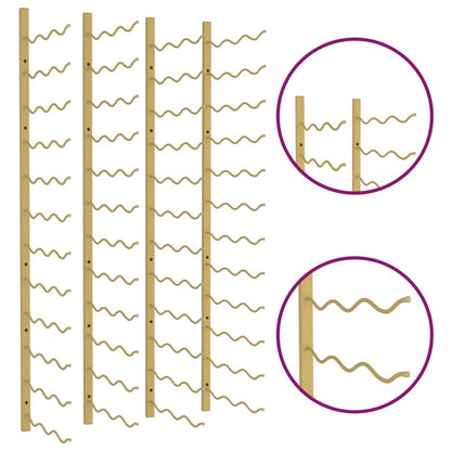 Wand-Weinregal für 36 Flaschen 2 Stk. Golden Eisen