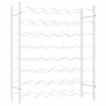 Weinregal für 48 Flaschen Weiß Metall