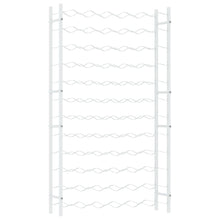 Weinregal für 72 Flaschen Weiß Metall