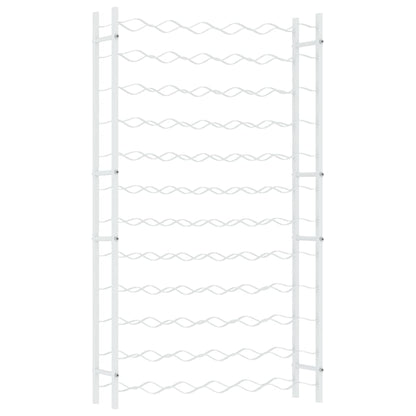 Weinregal für 72 Flaschen Weiß Metall