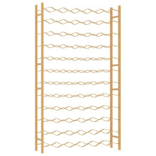 Weinregal für 72 Flaschen Golden Metall