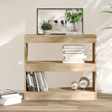 Bücherregal/Raumteiler Sonoma-Eiche 80x30x72 cm