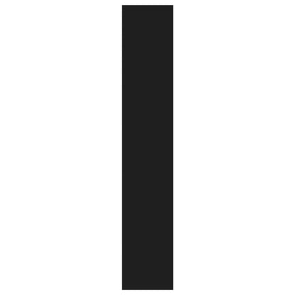 Bücherregal/Raumteiler Schwarz 80x30x166 cm Holzwerkstoff