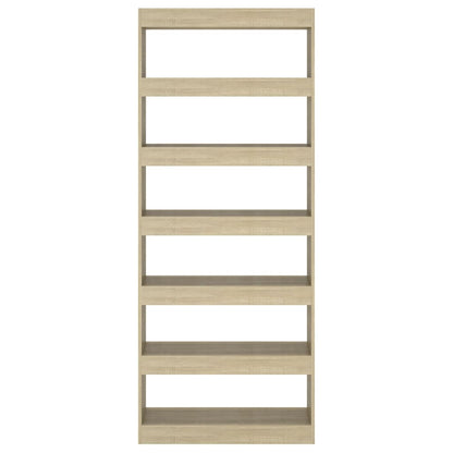 Bücherregal/Raumteiler Sonoma-Eiche 80x30x198 cm Holzwerkstoff