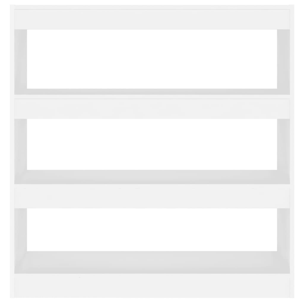 Bücherregal/Raumteiler Weiß 100x30x103 cm