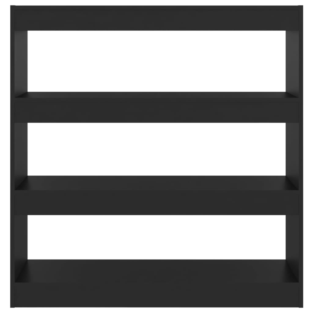 Bücherregal/Raumteiler Schwarz 100x30x103 cm