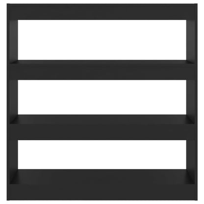 Bücherregal/Raumteiler Schwarz 100x30x103 cm