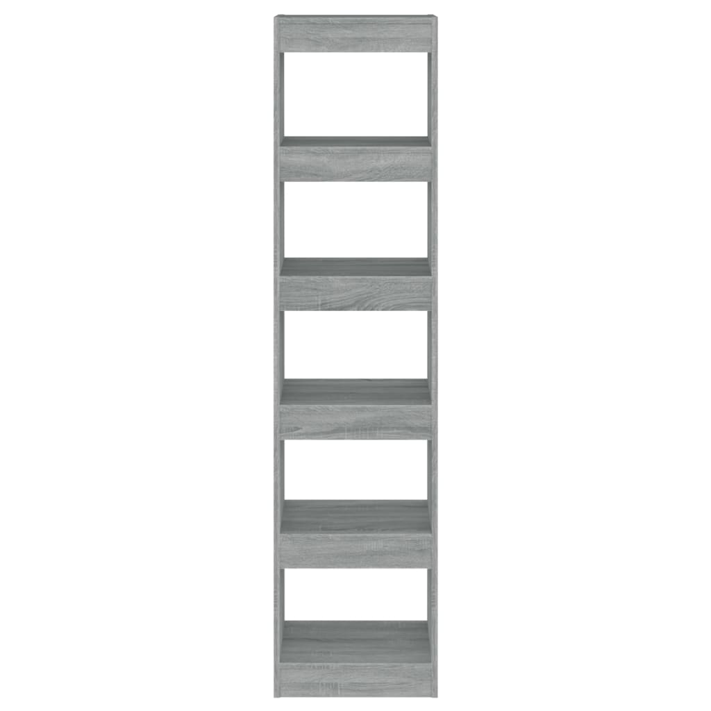 Bücherregal/Raumteiler Grau Sonoma 40x30x166 cm