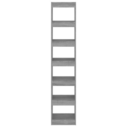 Bücherregal/Raumteiler Grau Sonoma 40x30x198 cm