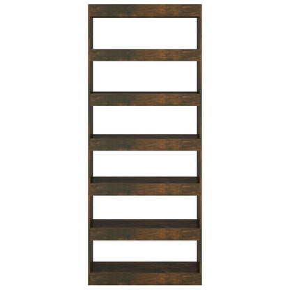 Bücherregal/Raumteiler Räuchereiche 80x30x198 cm Holzwerkstoff