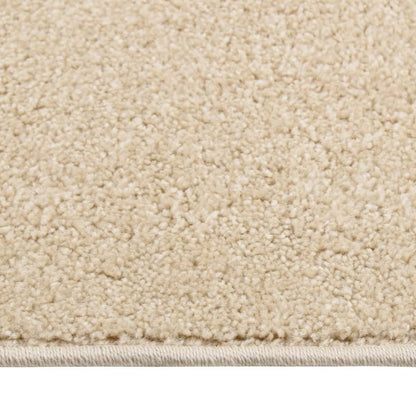 Teppich Kurzflor 160x230 cm Beige