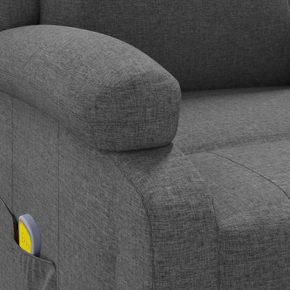 Massagesessel Dunkelgrau Stoff