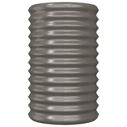 Pflanzkübel Verzinkter Stahl 40x40x68 cm Grau