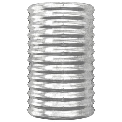 Pflanzkübel Verzinkter Stahl 40x40x68 cm Silber