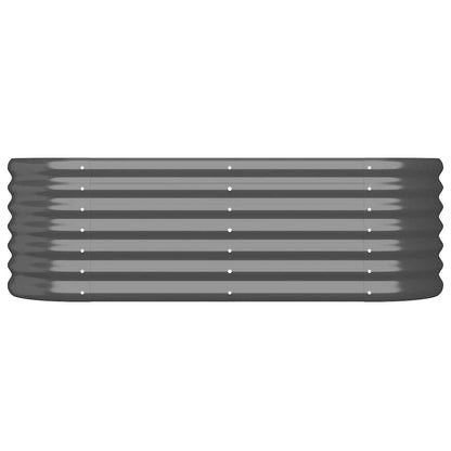 Hochbeet Verzinkter Stahl 114x40x36 cm Anthrazit