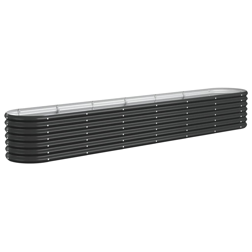 Hochbeet Verzinkter Stahl 260x40x36 cm Anthrazit