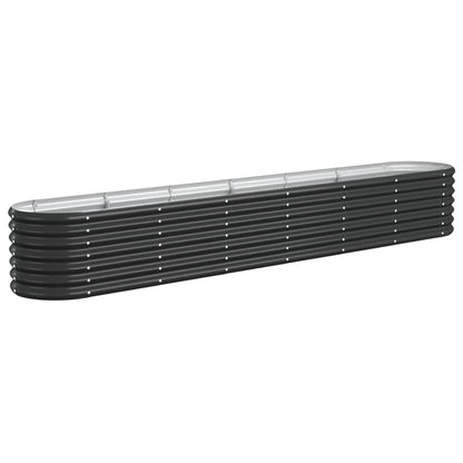 Hochbeet Verzinkter Stahl 260x40x36 cm Anthrazit