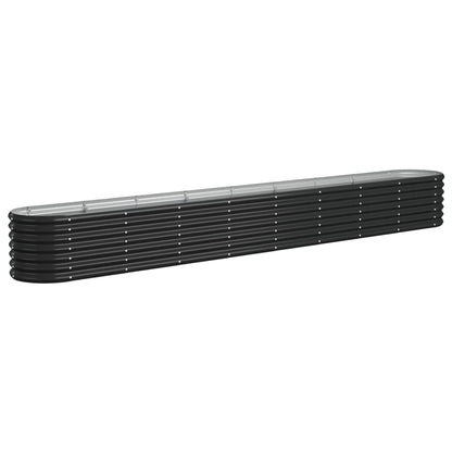 Hochbeet Verzinkter Stahl 332x40x36 cm Anthrazit